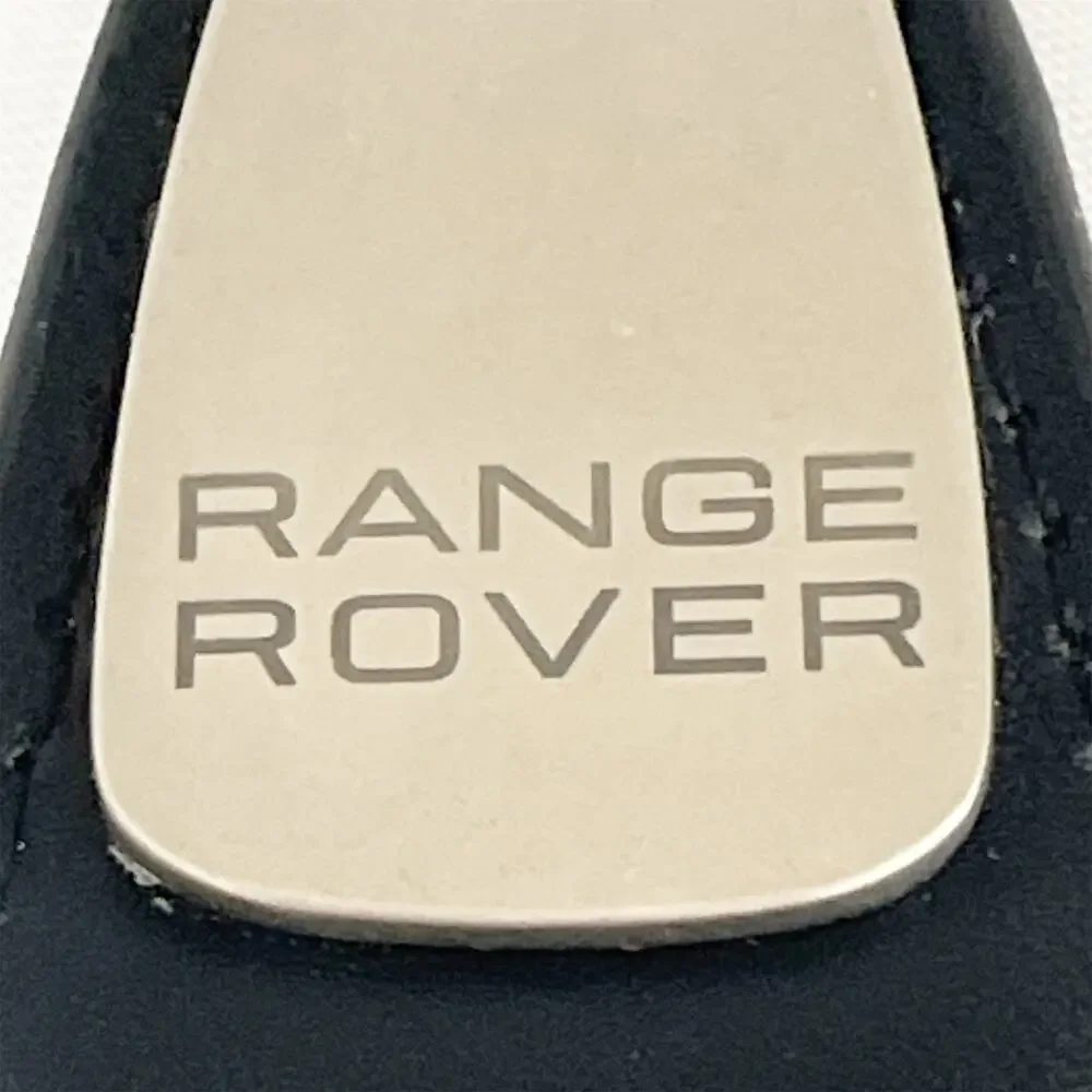 RANGE ROVER Teardrop Key Fob Original Vintage Leather Chrome Metal - Picture 3 of 10